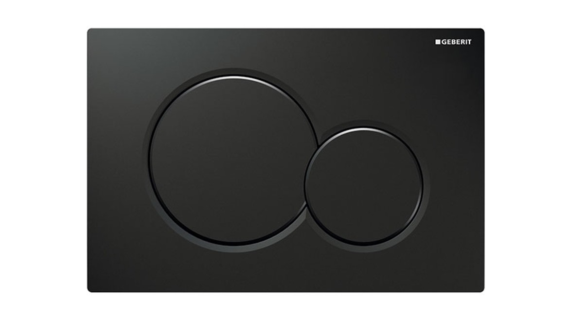 Sigma01 flush plate in jet black