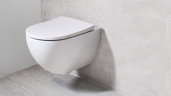 Wall-hung toiletfor uninterrupted floor cleaning Wall-hung toiletfor uninterrupted floor cleaning