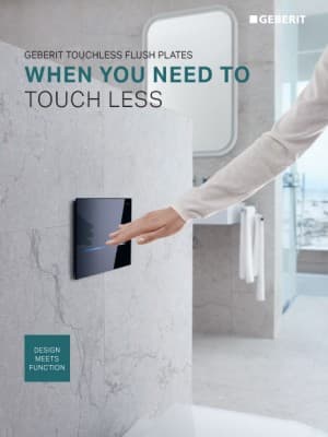 When You Need to Touch Less: Geberit Touchless Flush Plates When You Need to Touch Less: Geberit Touchless Flush Plates