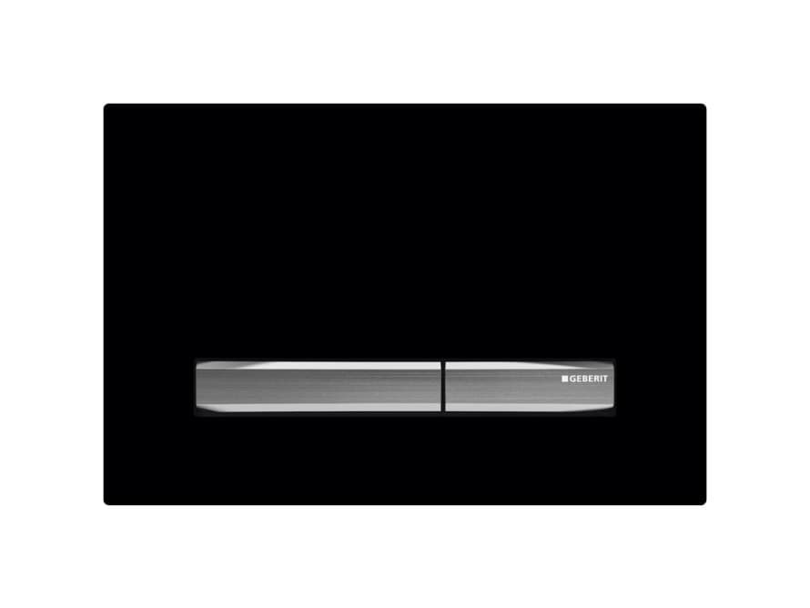 Sigma50 Series Square flush actuator plate in black finish Sigma50 Series Square flush actuator plate in black finish